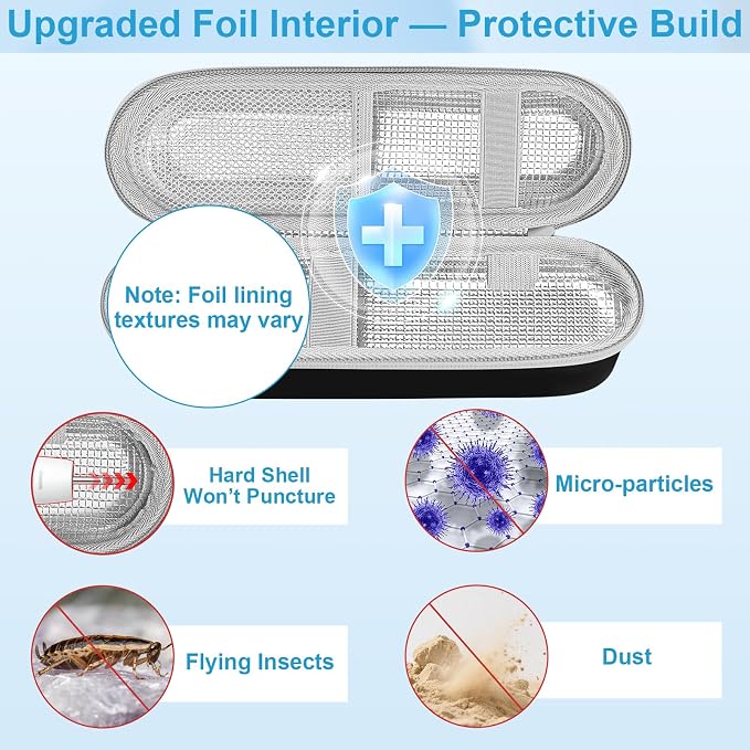 ICIMBI Electric Toothbrush Travel Case for Philips Sonicare 4100 6100 5100 6500 Series Electric Toothbrush, Hard EVA Toothbrush Protective Holder, Water-Resistant（Includes 2 Brush Head Covers） - Image 4