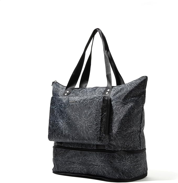 Baggallini Carryall Expandable Lightweight Travel Tote 22" Packable Folding Compact Nylon Washable Weekender w/Luggage Sleeve - Image 14