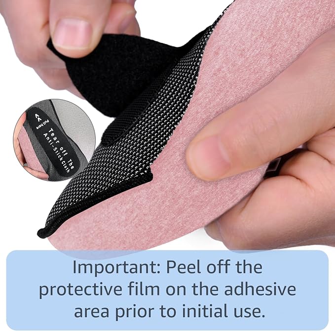 Neck Travel Pillows for Airplanes Memory Foam Neck Comfort Pillow Compact Ergonomic Design Sleeping Essentials for Long Flights Car Rides and Home Use (Pink) - Image 5