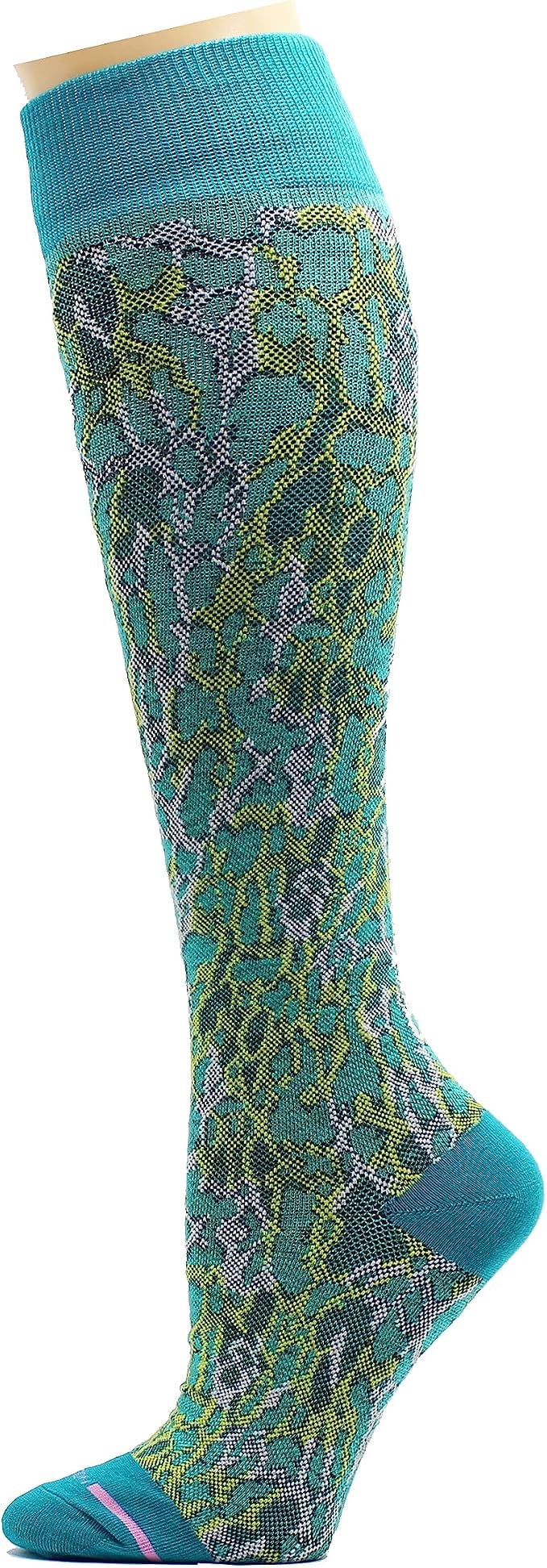 Dr. Motion 3 Pairs Light Summer Bright Fun Graduated Compression Women's Knee-Hi Socks - Image 2