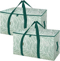BALEINE 2-Pack Oversized Moving Bags with Reinforced Handles, Heavy-Duty Storage Tote for Clothes, Moving Supplies (Antique Folidage, 2-Pack) by BALEINE