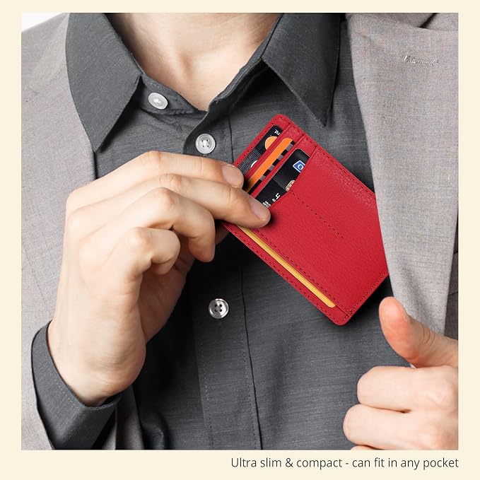 Oak Leathers Leather Wallet Minimalist Style - RFID Slim Card Holder - Image 6