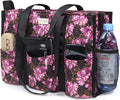 TOPDesign Utility Water Resistant Tote Bag with 13 Pockets, Top Zipper Closure & Thick Bottom Support, for Working Women by TOPDesign