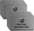 SaiTech IT 10 Pack RFID Blocking Card for Credit Debit ID Card, Grey | Slim Anti-Theft Contactless NFC RFID Blocker Protector, Easily Fit into Wallet and Purse, for Men & Women by SaiTechIT