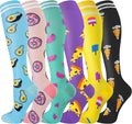 cerpite Compression Socks for Women & Men 6 Pairs Knee High Compression Socks 20-30 mmhg Best for Running,Nurse,Travel by Cerpitesportsstyles