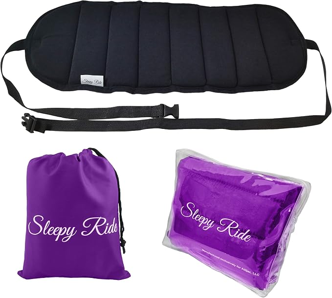 Sleepy Ride - Airplane Footrest Made with Premium Memory Foam - Airplane Travel Accessories - Helps to Prevent Swelling and Soreness - Provides Relaxation and Comfort (Purple) - Image 3