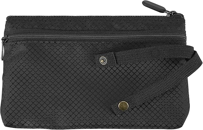 Travel Wallet with Hidden Safe Pocket, Passport Wallet with Metal Snap Button for Cash, Credit Cards and Travel Documents, Money Belt for Travel Women and Men Hidden by LUEXBOX