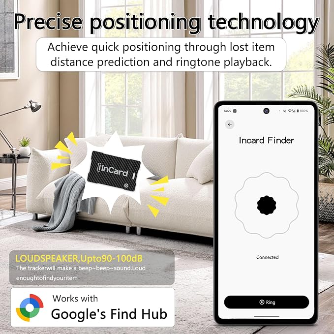 Wireless Charging Wallet Tracker Card Android & iOS, Find My | Wireless charging, ultra-thin; IP68 waterproof; Apple Find My (MFi) & Google Find My Device; for wallet - Image 7