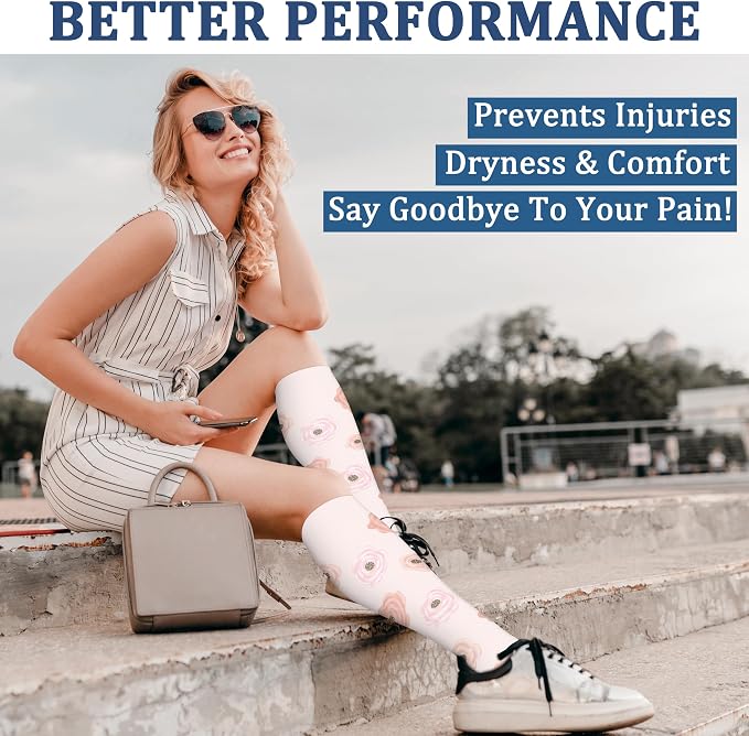 FEYHAY Copper Compression Socks (3 Pairs) 15-20 mmHg Circulation is Best Athletic & Daily for Men & Women, Running, Climbing - Image 3