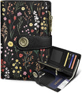 WildFlower Wallet Women RFID, Passport Holder, Credit Card Holder | 6.7" x 4.4" x 1.3" Bifold, Travel billfold, Zipper Pocket, PU Leather, Clutch, Purse, ID Window, Pen Holder, Gift Ladies Girl by Mavellin