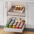 Fokyfok Pull out Cabinet Organizer,Expandable,No Drill,Heavy Duty,Kitchen | 11"-16"Wx17"-24"D,3 Rails,Pull out Drawers,Cabinet Drawers Slide out,Roll out Shelves,Pantry,Bathroom,Adhesive,Adjustable,1PC by Fokyfok