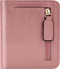 Gostwo Small Wallet for Women, Slim Bifold Credit Card Holder, Compact RFID Blocking Cash Wallet, Billfolds Thin Leather Zipper Pocket, Mini Wallet Gift for Ladies Teen Girls Travel with ID Window by Gostwo