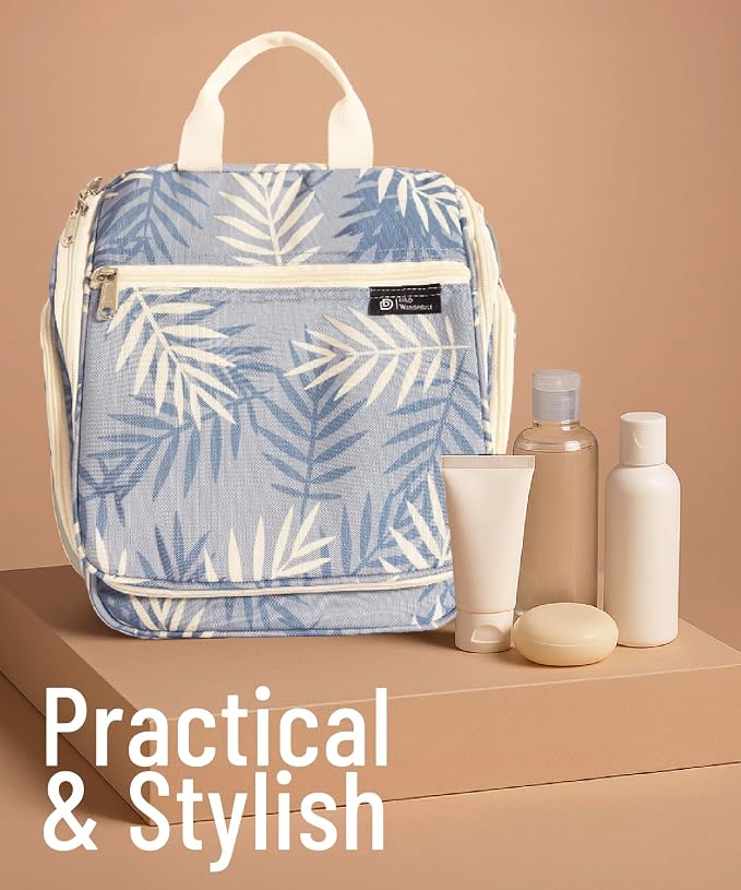 D&D Wanderlust D&D Hanging Travel Toiletry Bag for Men and Women – Cosmetics, Makeup and Toiletries Organizer Kit with 10 Compartments - Image 8