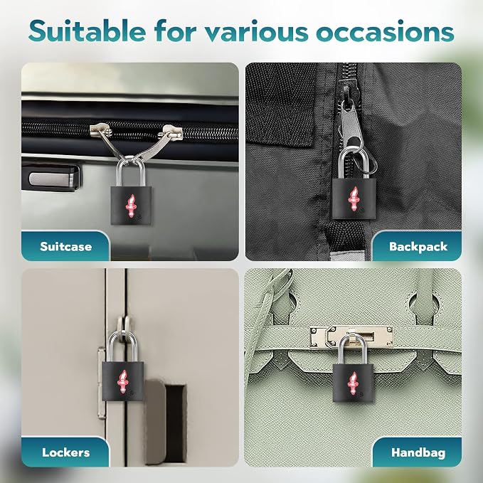TSA Luggage Locks 2-Pack Black – Keyed Alike Safe Skies Approved for Travel | 2 Locks for Family | Keyed Alike | 2 Keys/Lock | Safe Skies TSA Approved | 90-Day Warranty - Image 6