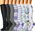 FEYHAY Copper Compression Socks (8 Pairs) 15-20 mmHg Circulation is Best Athletic & Daily for Men & Women, Running, Climbing by FEYHAY