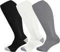 LEVSOX Wide Calf Compression Socks for Women & Men Extra Large Size Support Socks for Nurses Running Pregnant Travel, 15-20 mmHg by Levsox