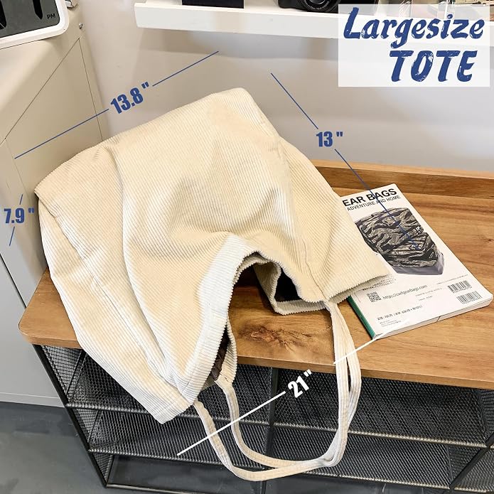 Canvas Tote Bag for Women Large Hobo Shoulder Bag for Work Travel Casual Message Bag Tote Purse handbags - Image 4