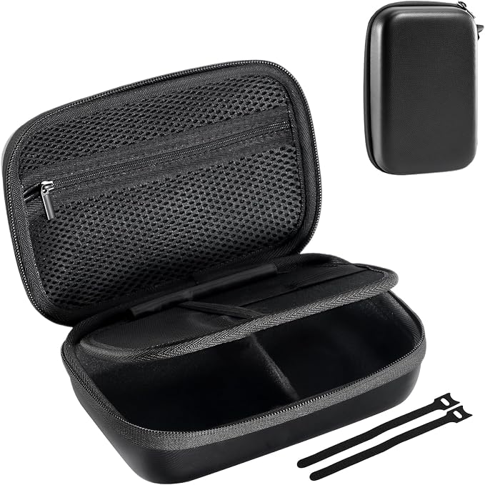 ProCase Hard Travel Electronic Organizer Case for MacBook Power Adapter Chargers Cables Power Bank Apple Magic Mouse Apple Pencil USB Flash Disk SD Card Small Portable Accessories Bag by ProCase