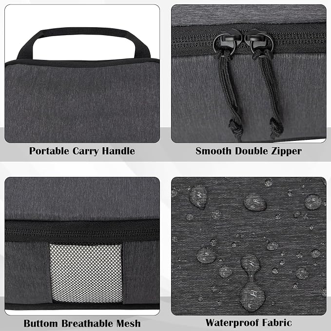Compression Packing Cubes for Travel Packing Organizers, Black, L | Expandable Travel Cubes for Packing Suitcase Organizer Bags Compression Bags for Travel Accessories - Image 4