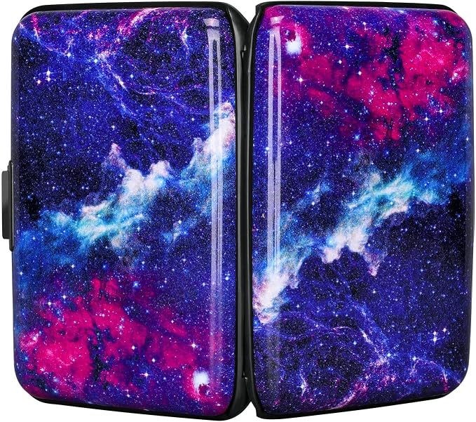 RFID Blocking Credit Card Protector Aluminum ID Case Hard Shell Business Card Holders Metal Wallet for Men or Women (Starry Sky) | RFID Blocking Credit Card Protector Aluminum ID Case Hard Shell Business Card Holders Metal Wallet for Men or Women - Image 3