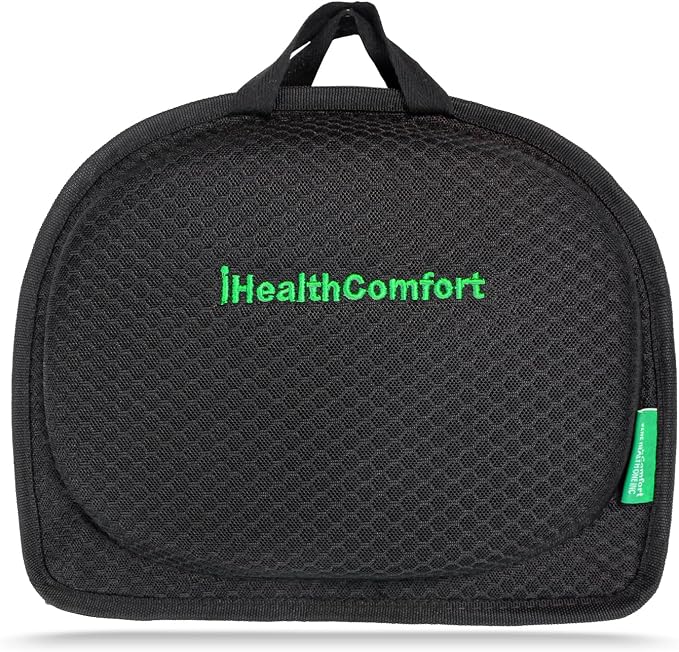 Small Travel Seat Cushion Cooling Gel & Memory Foam Portable Foldable Seat Pad for Airplane, Car, Office, Stadium Orthopedic Butt Pain Relief Pillow, 2-in-1 Design for Kids & Adults - Image 9