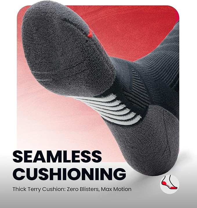 RUIXUE Compression Socks Men Women, Graduated 15-20mmHg Support Breathable for Travel Flight Running Cycling Daily Use - Image 5