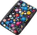 Credit Card Holder for Women Men RFID Blocking Wallet Small Business Metal Slim Mini Aluminum Hard Case (Colorful Flowers) by Kaabao