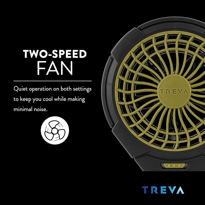 O2COOL Treva 5 in Battery Powered Clip Fan with Clamp 2-Pack | Yes - Image 7