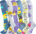 cerpite Compression Socks for Women & Men 6 Pairs Knee High Compression Socks 20-30 mmhg Best for Running,Nurse,Travel by Cerpitesportsstyles