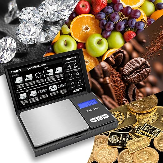 Gram Scale Digital Pocket Scale 200g/0.01g High Precision Small Jewelry Scale Mini,Weed,Coin,Gold,Portable Travel Food,Gram and Oz,with 20g Calibration Weight - Image 7