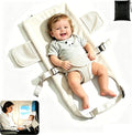 Toddler Airplane Bed, White, Baby Travel Essentials, 31 * 17Inch | Portable Seat Extender Travel Bed for Kids, Soft Baby Travel Essentials for Flying, Long Flight Must Haves Footrest by Unknown