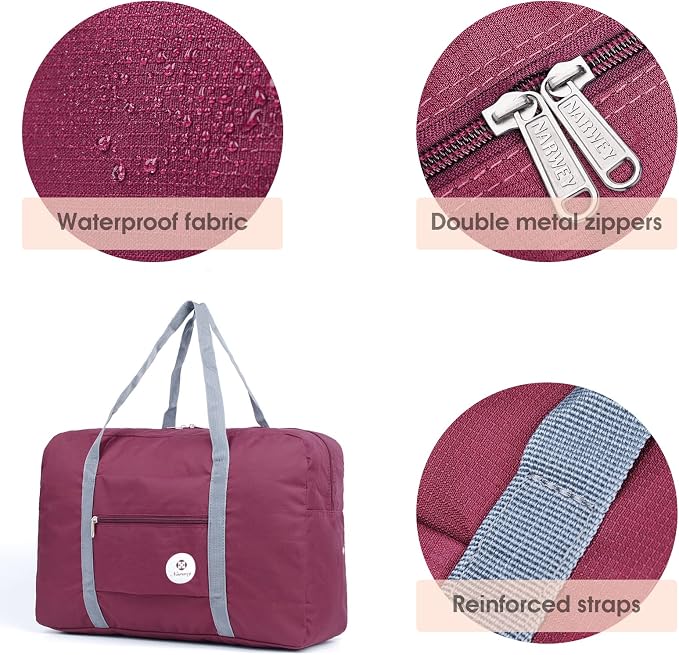 For Spirit Airlines Personal Item Bag Foldable Travel Duffel Bag Tote Carry on Luggage Duffle Overnight for Women and Men - Image 5