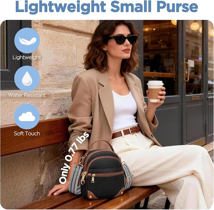 Anti Theft Crossbody Bags for Women RFID Mini Backpack - Image 6