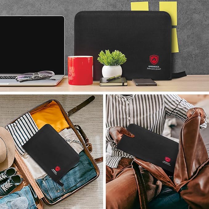 Fireproof Accordion File Organizer,Important Document Organizer,end of Life Planner Organizer Binder，Expanding Portable fire Proof Document Bag，Waterproof Folio Holder File folders for A4 Paper - Image 5