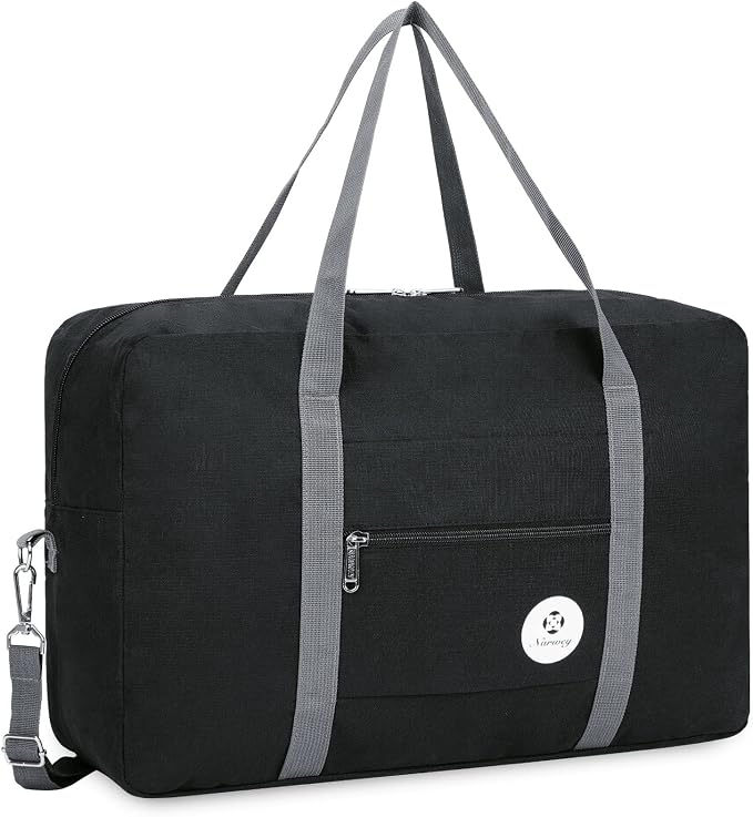 For Spirit Airlines Personal Item Bag Foldable Travel Duffel Bag Tote Carry on Luggage Duffle Overnight for Women and Men by Narwey