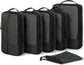 BAGSMART Compression Packing Cubes for Travel, 6 Set | Fits 20/24/28in Carry-On Suitcases, Compressible Bags Streamline Cruise Travel Essentials, Sturdy Handles, Machine Washable by BAGSMART