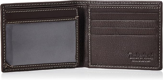Timberland Men's Wellington Leather Rfid Bifold Commuter Security Wallet, brown, One Size - Image 5