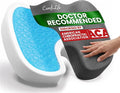 ComfiLife Doctor Recommended Seat Cushion - Premium Gel & Memory Foam Office Chair, Car Seat, Lifting Cushion - Chair Cushions for Back & Sciatica Relief - Seat Cushions for Office & Desk (Charcoal) by ComfiLife