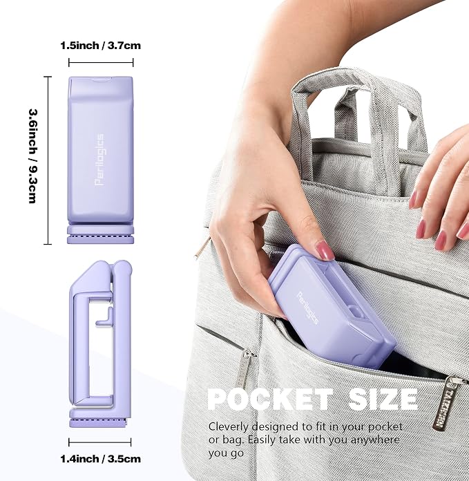 Perilogics Airplane Phone Holder Mount Universal in Flight Hands Free Viewing with Multi-Directional Dual 360 Degree Rotation (Lavender) - Image 5