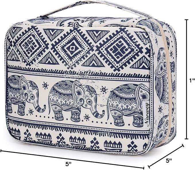 Narwey Small Hanging Travel Toiletry Bag for Women, Travel Bag for Toiletries, Makeup Bag Organizer Cosmetic Bags Make Up Bags for Girls - Image 8