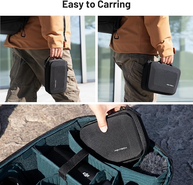 PGYTECH Camera Carrying Case Storage Box Handbag for Action Cameras | Splashproof Hardshell Hand Bag, Compatible with DJI OSMO Action 6/5 Pro/Pocket 4/3/Xtra Muse/Luna Ultra/Gopro/Insta360 - Image 4