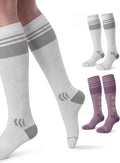 Momcozy Compression Socks for Women, 20-30 mmHg for Flying, Travel & Sports | 20-30 mmHg option: Enhanced support with zoned compression, Lycra fiber for lasting elasticity, silver-infused for freshness by Momcozy