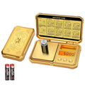 GRAM PRES Digital Pocket Gram Scale 300g x 0.01g Accuracy，with 50g Weights | Small Mini High Precision Gold Scale Digital Weight Grams And Oz For Jewelry,Diamond，Arrows, Powders And Medicine by GRAM+PRES