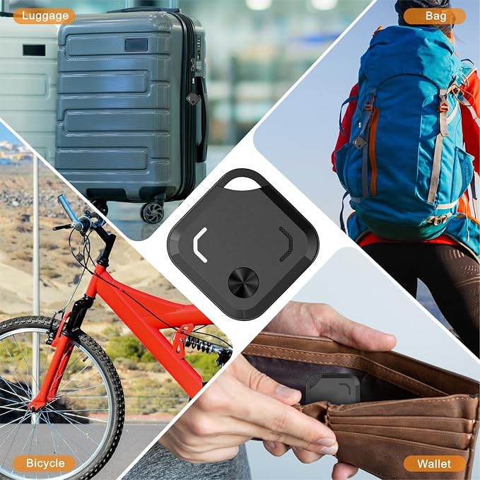 Reyke Dual-System Bluetooth Tracker Tags for Android & iOS, 4 Pack | Works with Apple Find My or Google Find Hub, Dual-System Bluetooth Item Finder for Keys, Luggage, Backpacks and Wallets - Image 7