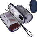 Travel Cable Organizer Electronics Accessories Bag for Charger, Phone, memory card,Travel Gadget Bag-Blue by JIAKAI