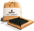 16-in-1 Compact Travel Blanket with Bag – Reversible, Ultra Soft Bamboo Airplane Blanket with Hidden Pocket – Packable for Flights & Travel Essentials (Semi-Weighted, Double Layer) by ApearTravelGear