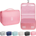 Toiletry Bag Travel Bag with Hanging Hook for Women and Men,Pink | Waterproof Small Capacity Hanging Multifunctional Makeup Bag for Toiletries, Portable Cosmetic Bag Travel Organizer by Unknown