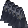 Gloppie Shoe Bags for Travel, (4-Pack) Shoe Storage Bag with Drawstring, Packing Organizer for Sneakers, Gym, Luggage, Closet, Weekender Overnight Travel Essentials by Gloppie