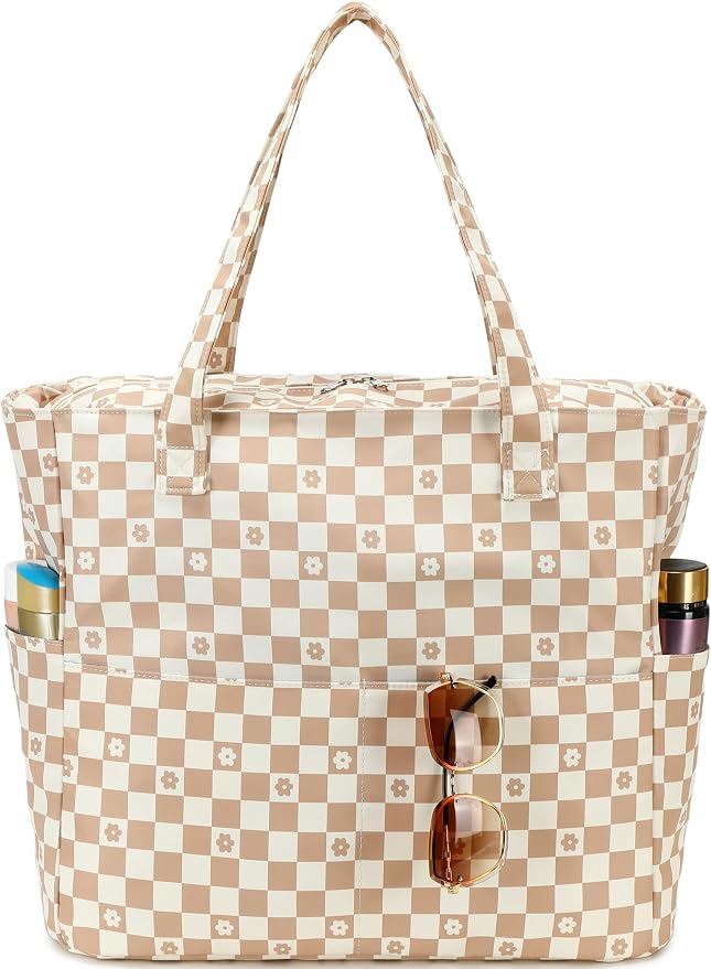 LEDAOU Large Beach Bag for Women, Waterproof Sandproof Tote Bag with Zipper | 36L Pool and Swim bag with Zipper, Wet/Dry pocket and 7 Pockets for Beach Days, Cruises, Vacations and Family travel - Image 9