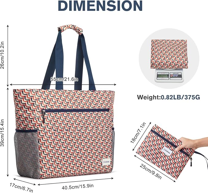 G4Free Beach Bag, Waterproof Sandproof Beach Tote Bag, Large Capacity Foldable for Women - Image 6